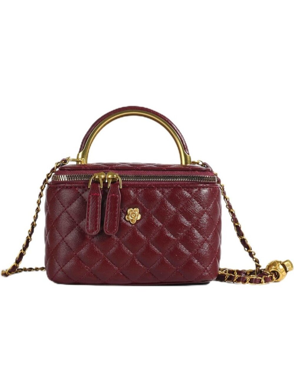 Chic Mini Quilted Square Box Bag for Women | Stylish Handbag & Crossbody Purse